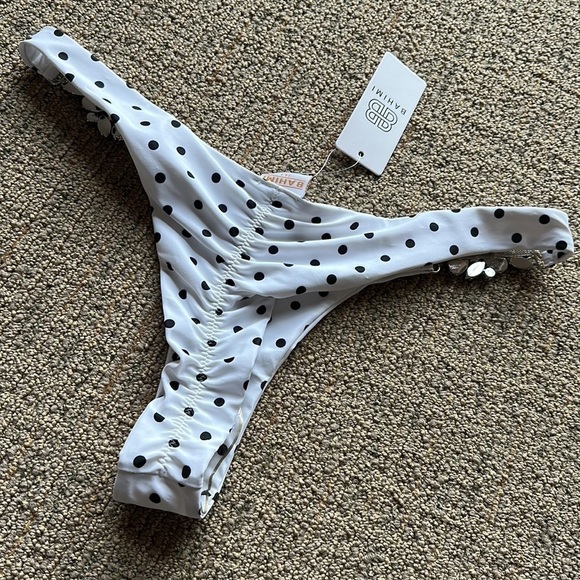 BAHIMI London Swim - Cheeky Bikini Bottom Polka Dot NWT New size L - Picture 9 of 9